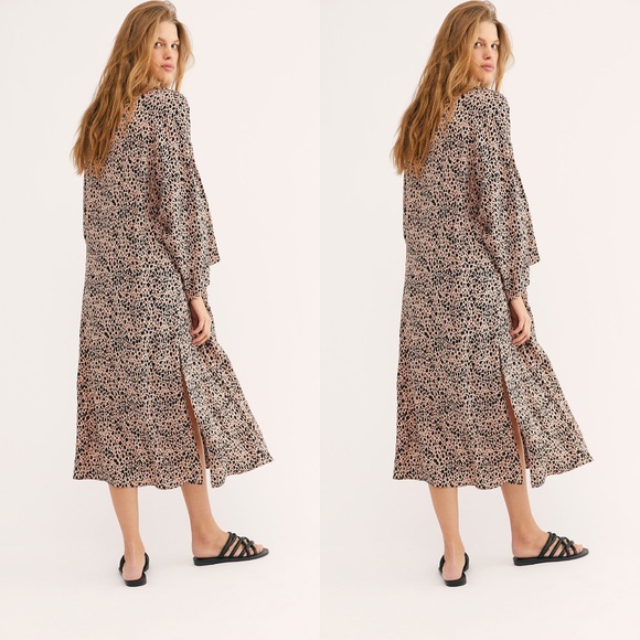 Free People leopard print Daria Shirtdress - Picture 6 of 7